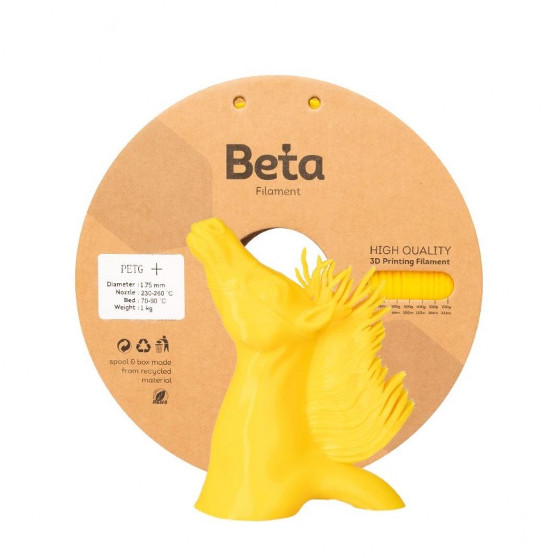 Beta PETG+ Filament Yellow