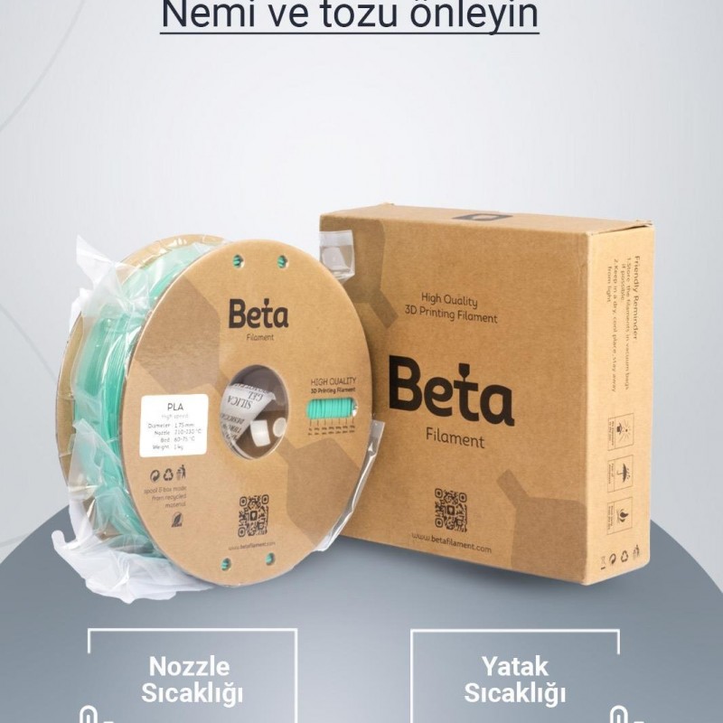 Beta PLA High-Speed Filament Aqua Green