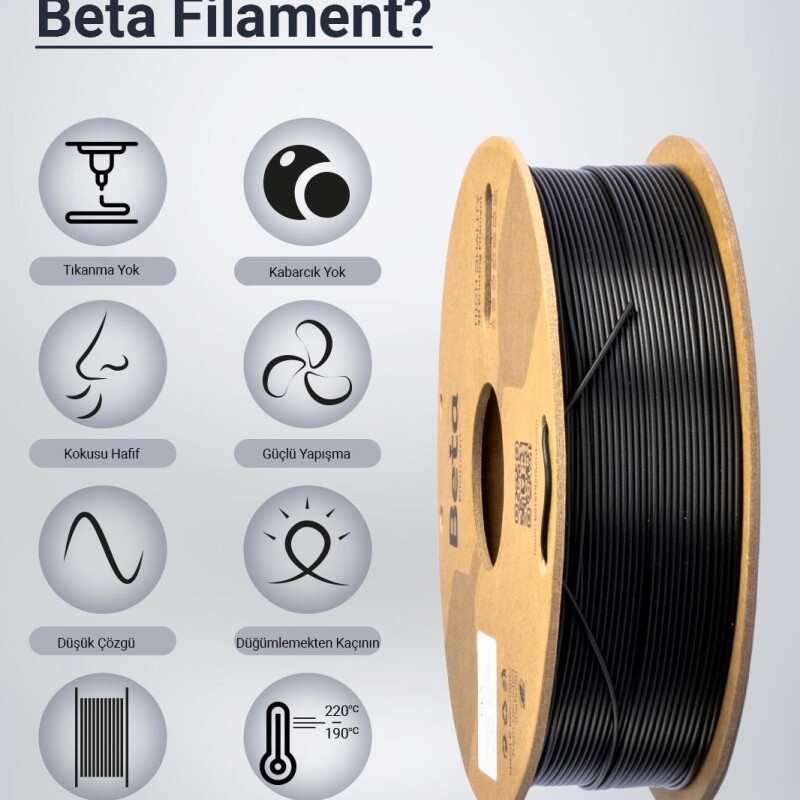 Beta PLA High-Speed Filament Black