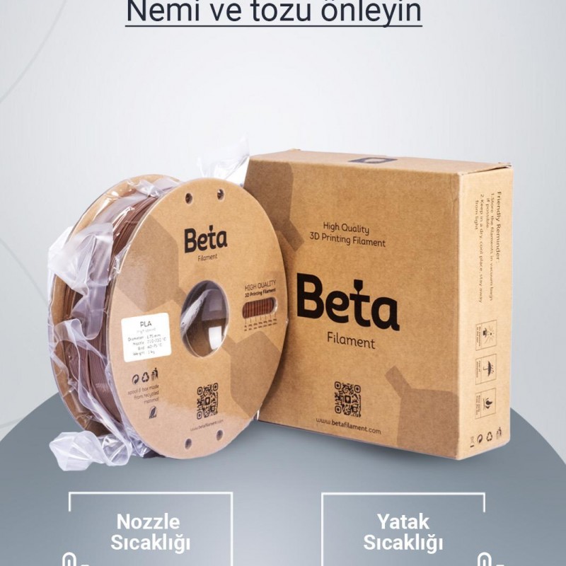 Beta PLA High-Speed Filament Brown