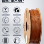 Beta PLA High-Speed Filament Brown