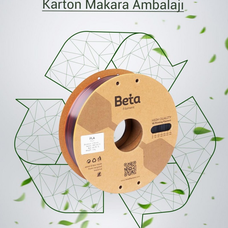 Beta PLA-Magic Silk Filament Black Red