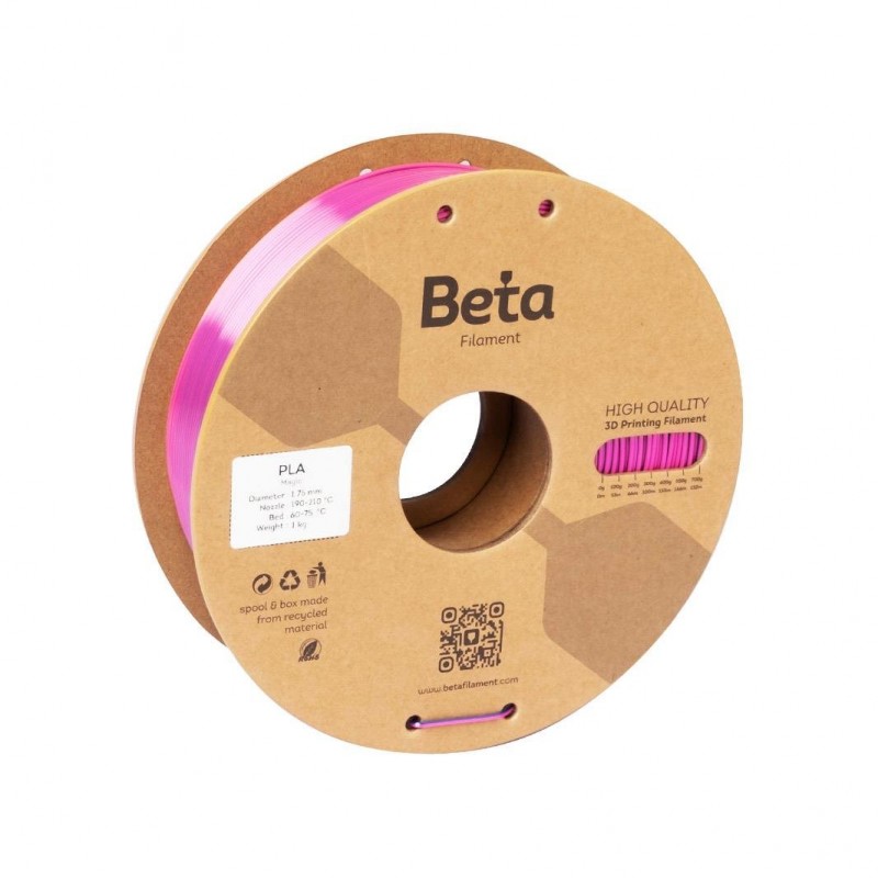 Beta PLA-Magic Silk Filament Rose Red Royal Blue