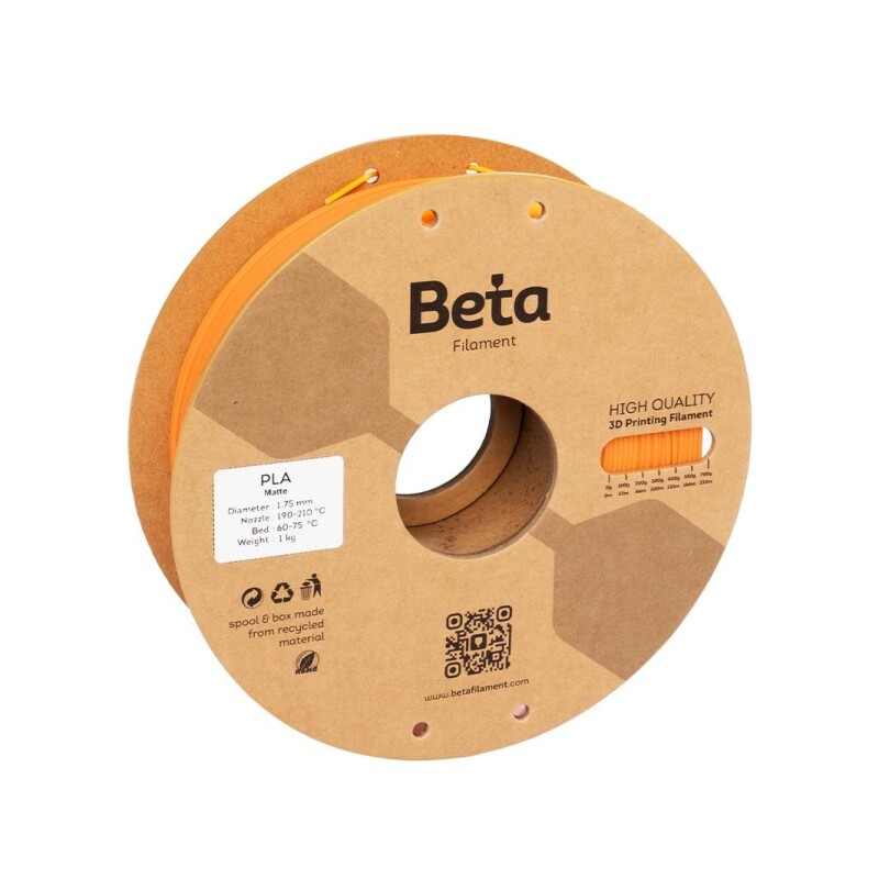 Beta PLA-Matte Filament Orange