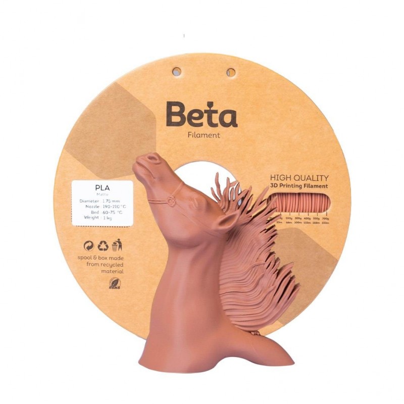 Beta PLA-Matte Filament Terracotta