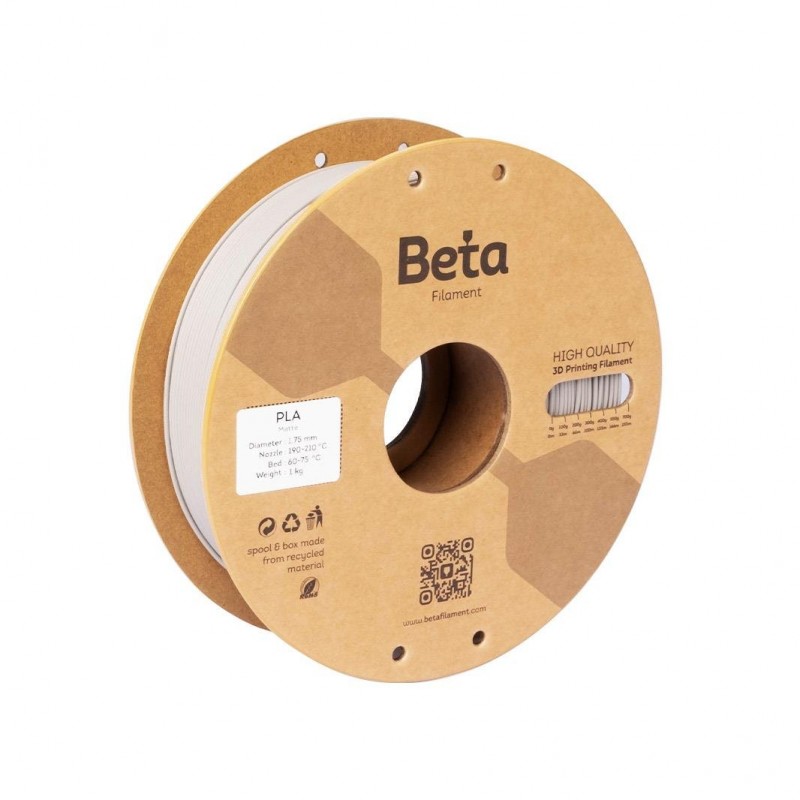 Beta PLA-Matte Filament Warm Grey