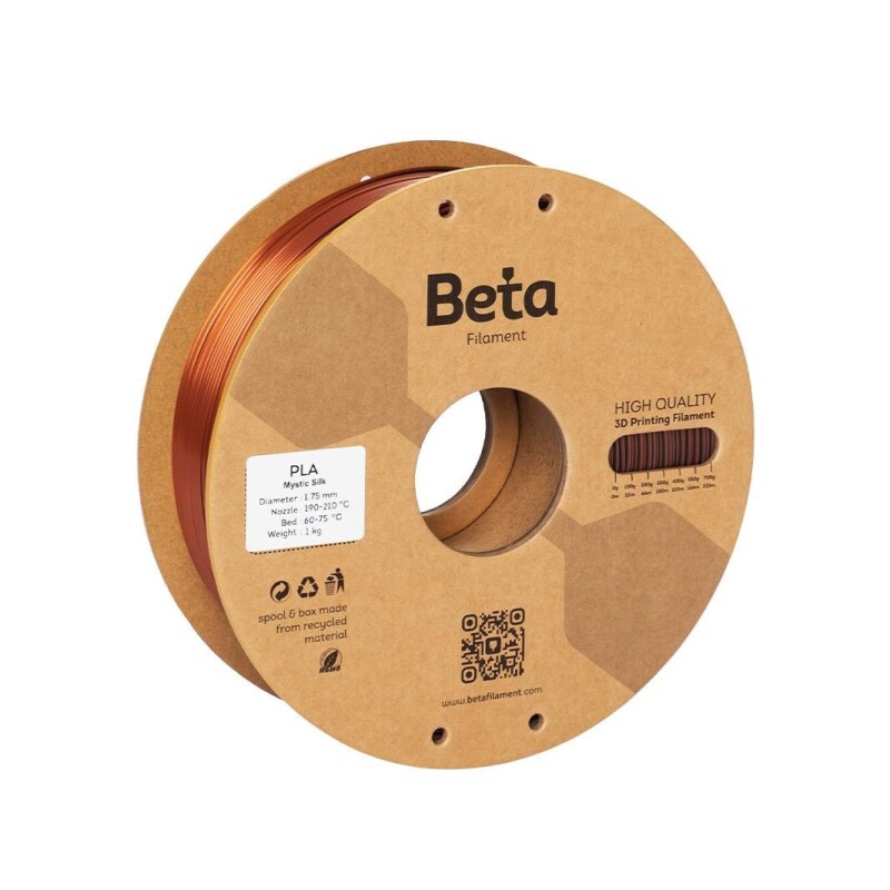 Beta PLA-Mystic Silk Filament Gold Copper Black