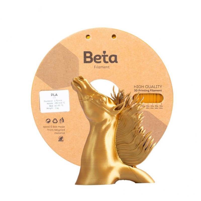 Beta PLA-Silk Filament Gold
