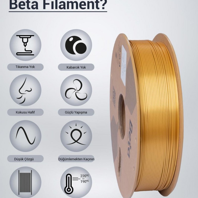 Beta PLA-Silk Filament Gold