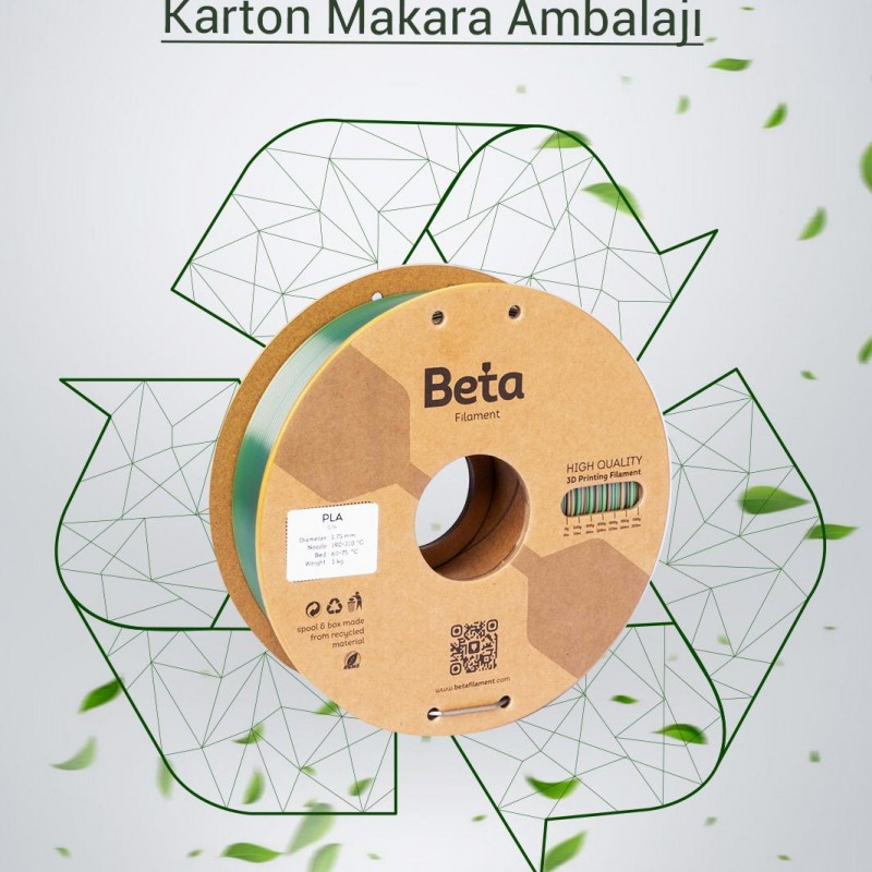 Beta PLA-Silk Filament Rainbow