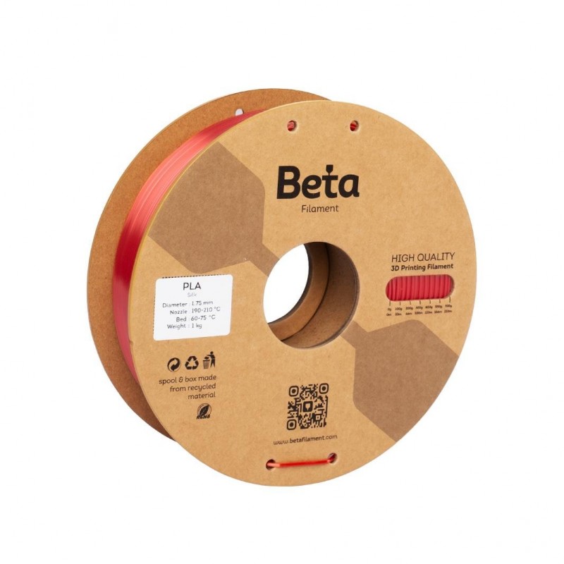 Beta PLA-Silk Filament Red