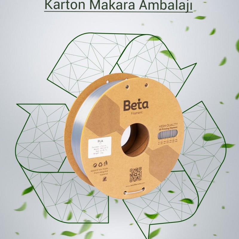 Beta PLA-Silk Filament Silver