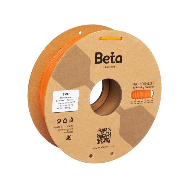 Beta TPU 95A Filament Orange
