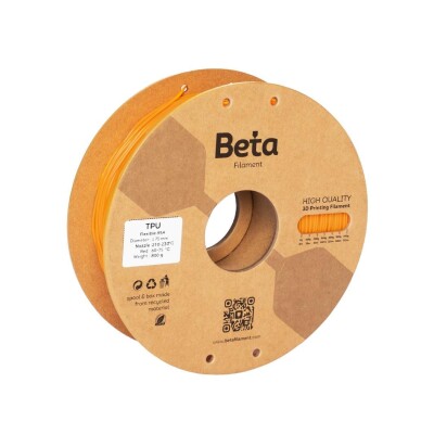 Beta TPU 95A Filament Transparent Tangerine Orange