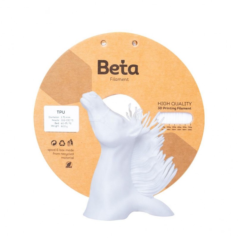 Beta TPU 95A Filament White