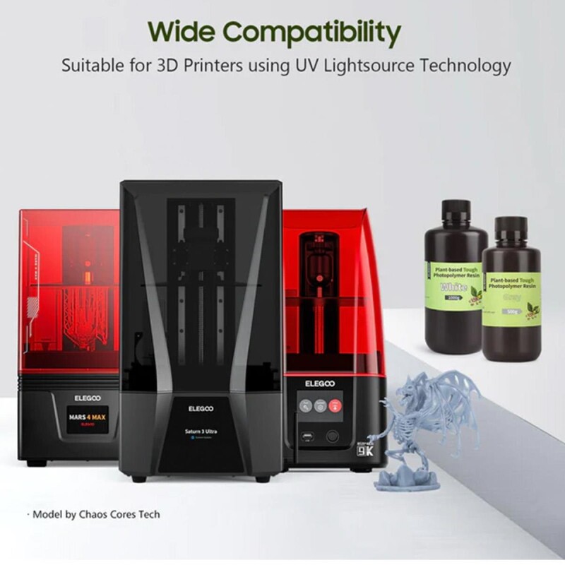 ELEGOO Plant-Based (Bitki Bazlı) Reçine Gri 1 Kg