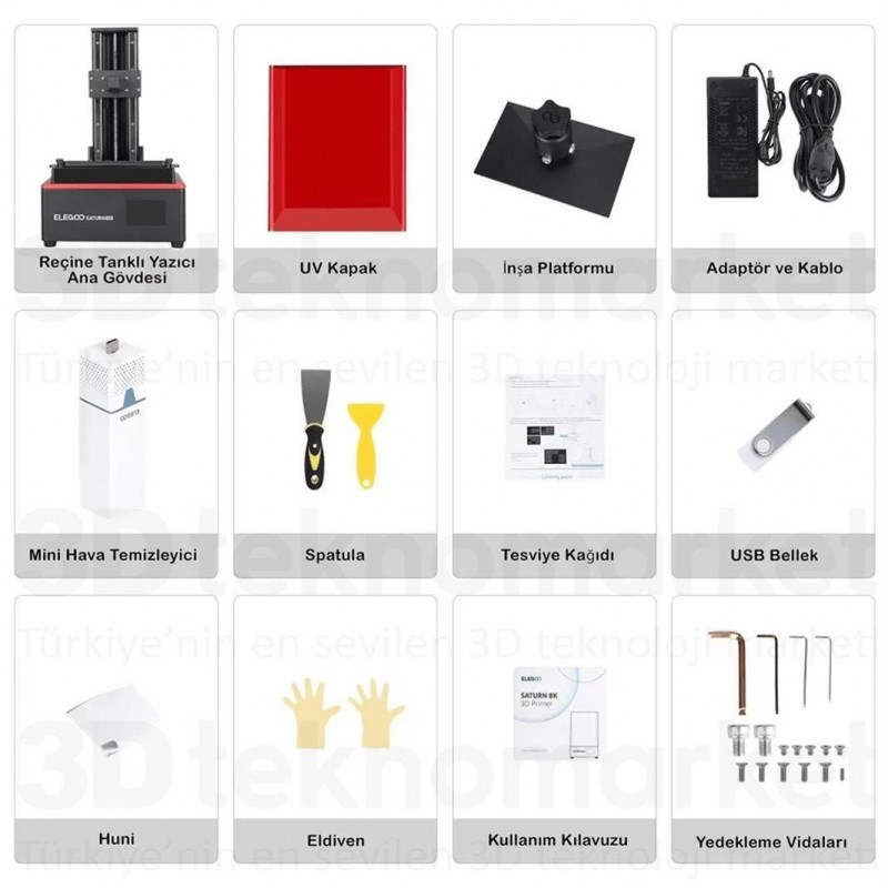 ELEGOO Saturn 2 8K 3D Yazıcı