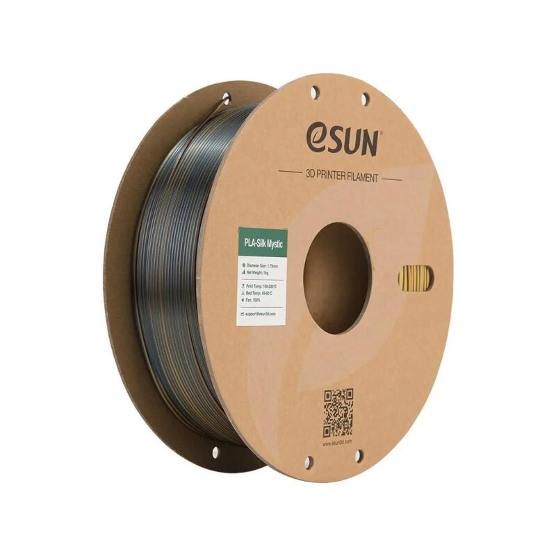 Esun PLA-Silk Mystic Filament Gold-Green-Black