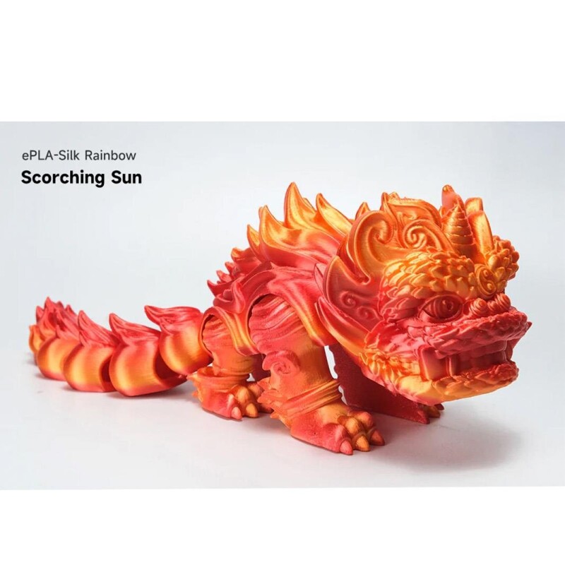 Esun eSilk-PLA Filament Rainbow Scorching Sun