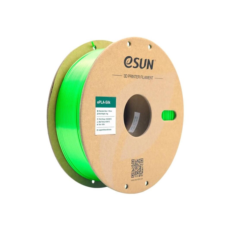 Esun eSilk-PLA Filament Green