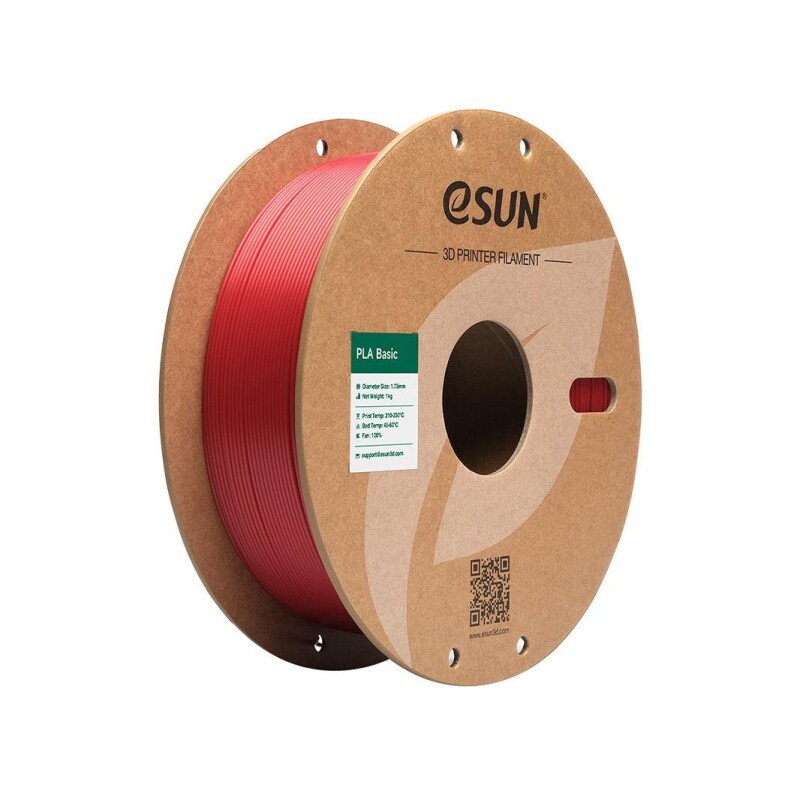 Esun PLA-Basic Filament Fire Engine Red